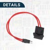 X AUTOHAUX Car Micro Fuse Holder Tap Adapter Connector 32V