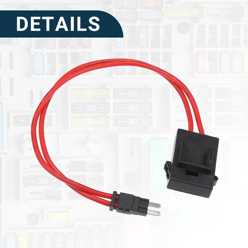 X AUTOHAUX Car Micro Fuse Holder Tap Adapter Connector 32V