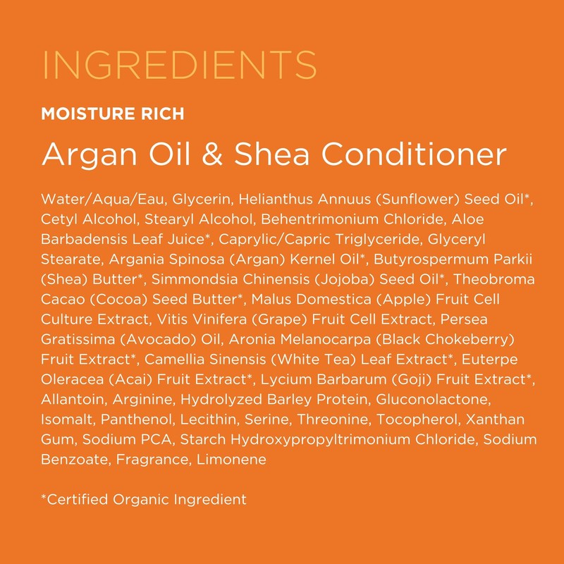 Andalou Naturals Conditioner, Moisture Rich Hair Conditioner, 11.5 Oz, Argan