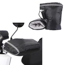 XGOPTS Motorcycle Handlebar Muffs Gloves for Men Women Windproof Scooter Grip Mittens Winter Thick Water-Resistant Handlebar Gloves Hand Warmer Motorbike Riding Muffs Gloves