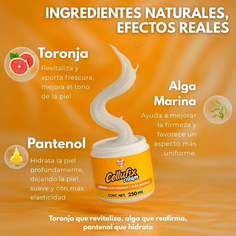 Crema Anticelulitis Toronja Alga Marina 250ml Natural Cítrica