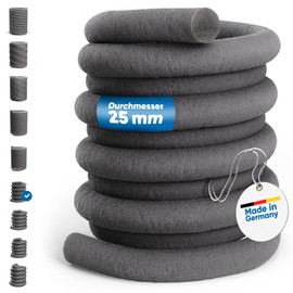 Bauhandel24-15 m PE Round Cord Diameter 25 mm, Sealing Cord for Joints, Joint Filling Profile, Round, Joint Sealing Tape, Backfill Cord, Filling Cord, Hose Seal