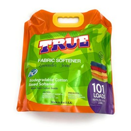 True Detergent Plant Based Fabric Softener - 101 Total Loads - Fabric Softener for Sensitive Skin - Made from Cotton Seeds - Concentrated Formula - Made in USA & Halal - Lavender Scent, 101 Fl oz