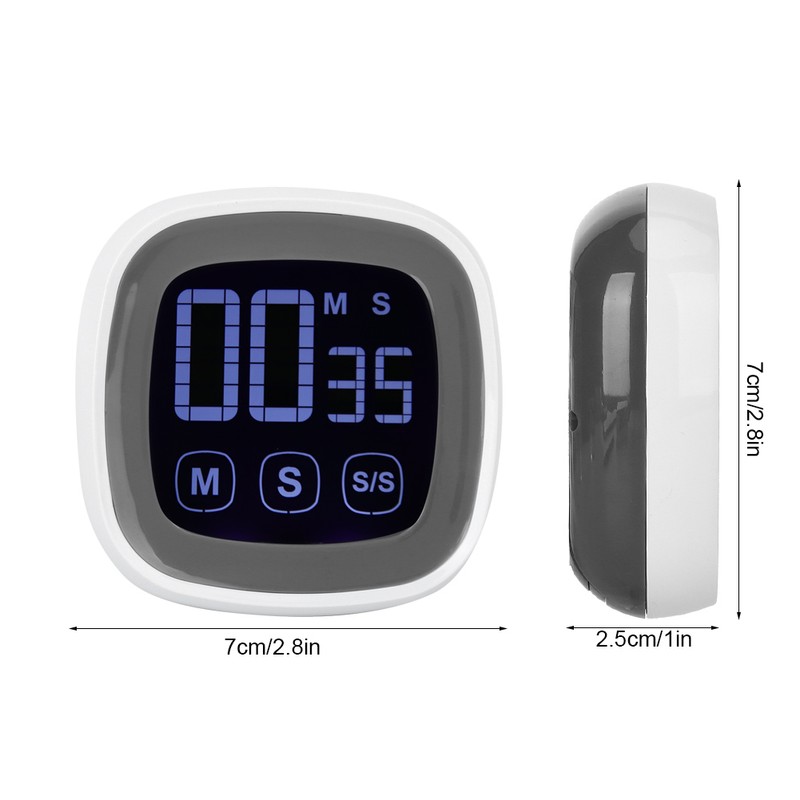 Digital Kitchen Timer Big Screen Loud Alarm BBQ Countdown Reminders