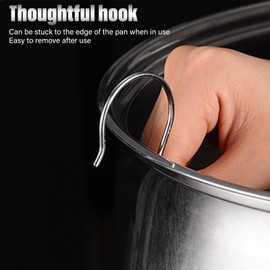 Yctze Bolsa Multiusos de Acero Inoxidable Plateado: Herramienta de Cocina Innovadora para Salsas, Sopas y Platos Sabrosos (0.3L)