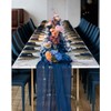 B-COOL Blue Table Runners Chiffon Table Runner 27x120 inch Wedding