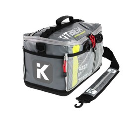 KITBRIX Sports Gear Kit Bag - Waterproof Bag for Swimming, Cycling, Running, Gym, Football, Soccer, Triathlon Transition, Obstacle Course Racing - Grey