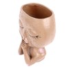 Girl Head Flowerpot Fadeless Durable Resin Face Planter Decorative Succulent