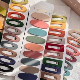 [더블디] 파스텔 10개 1세트 무광 똑딱 헤어핀 BLH31 [Double D] Pastel 10 Pieces 1 Set Matte Snap Hairpin BLH31