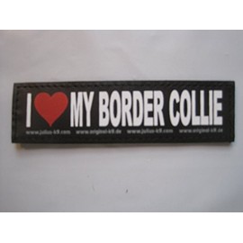I My Border Collie (Small) Package of 2 Julius-K9 Labels for K-9 Harnesses