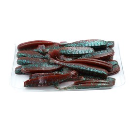 FONGKNOX 100 Pcs Soft Fishing Lures Set Soft Plastic Lures 5 Colour Mixed 20 Pieces Each Colour Light Reflection Plastic Fishing Bait Paddle Tail Swimbait Odourless Soft Lure Saltwater Freshwater