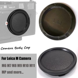 Rear Lens Cap and Front Body Cap for Leica M8 M9 M10 M11 Camera W/M LM Mount Lens (2 Sets)，Fire Rock Camera Accessories Lens Cap for M10 M11