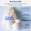 The Clean People 100% New Zealand Wool Dryer Balls -