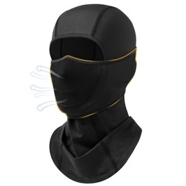 Balaclava Ski Mask with Movable for Men Women-Moisture Wicking Face Cover Sun Uv Protection Motorcycle Ski Outdoor A-Black