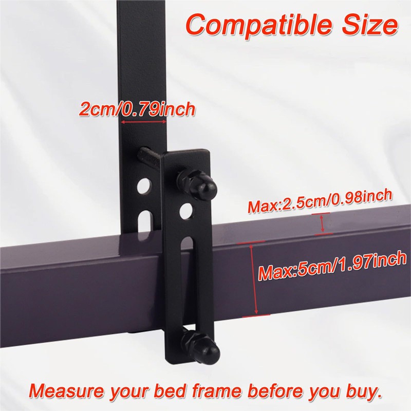 Pack of 2 Mattress Hangers, Mattress Holders, Adjustable Mattress Stabilisers,