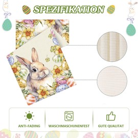 Aitsite Easter Table Runner, Easter Decoration Table Runner, Easter Table Runner, Spring, Easter Decoration, Modern Easter Table Runner for Indoor and Outdoor Party, Kitchen, Dining Table, Easter