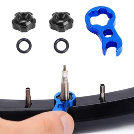 VANICE Bike Vacuum Tire Valve Nut, Presta Inner Tube Spool Wrench Tool, Mountain or Road Bicycle Accessories
