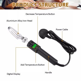 YJINGRUI Mini Irons for Crafts Quilting Mini Iron Mini Leather Iron for Leath...