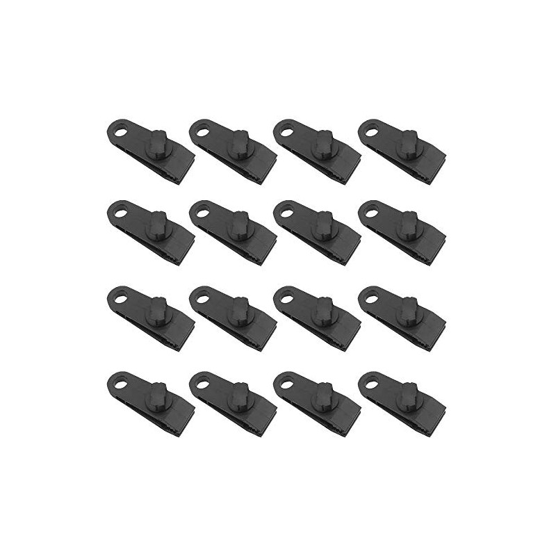 Takelablaze Tent Clips, Camping Fixation, Tarp Clips, Plastic, Strong Clamp