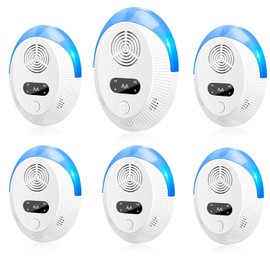 2026 Upgraded Mouse Repellent, Ultrasonic Pest Repeller, Home Indoor Pest Repellent for Insect, Roach, Spider, Ant, Bug, Rodent, Mouse, Bugs, Mosquito, Mice, 6 Packs