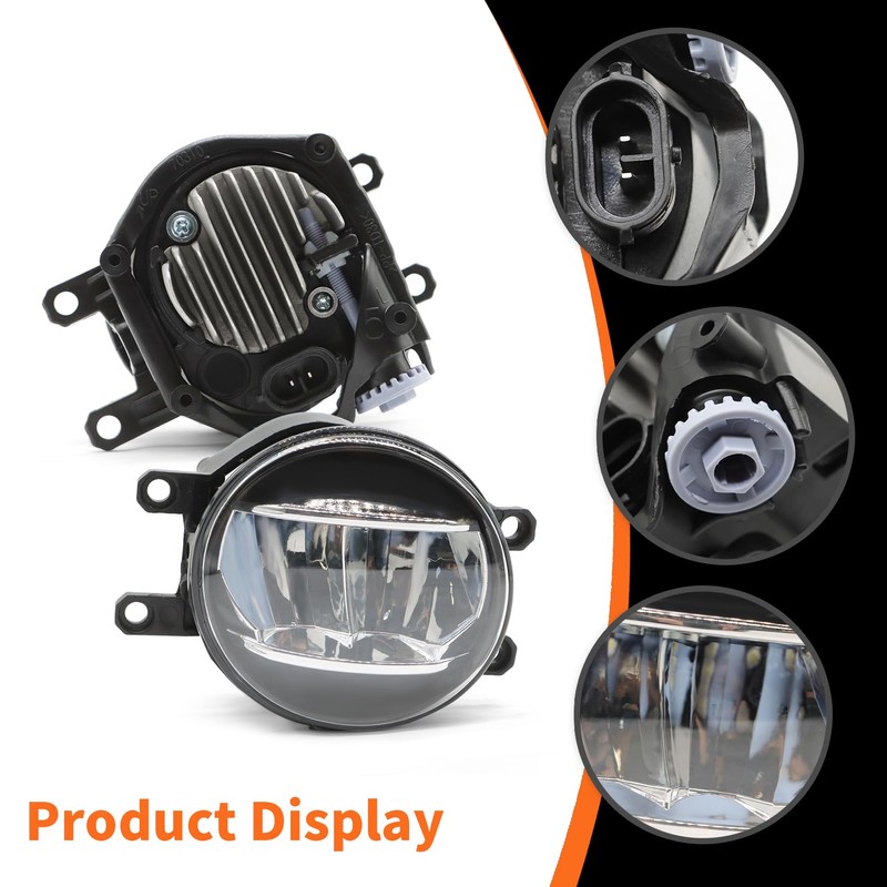 Aspaton Front Bumper Fog Light Assembly Compatible with 2014-2021 Tundra