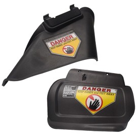 LIZEWEI 731-07486 Side Discharge Chute & 987-02516A Hinged Mulching Plug Assembly Compatible with Troy-Bilt Columbia, Craftsman, Huskee and MTD 11A, 12A Series Lawn Mower with 21" Deck