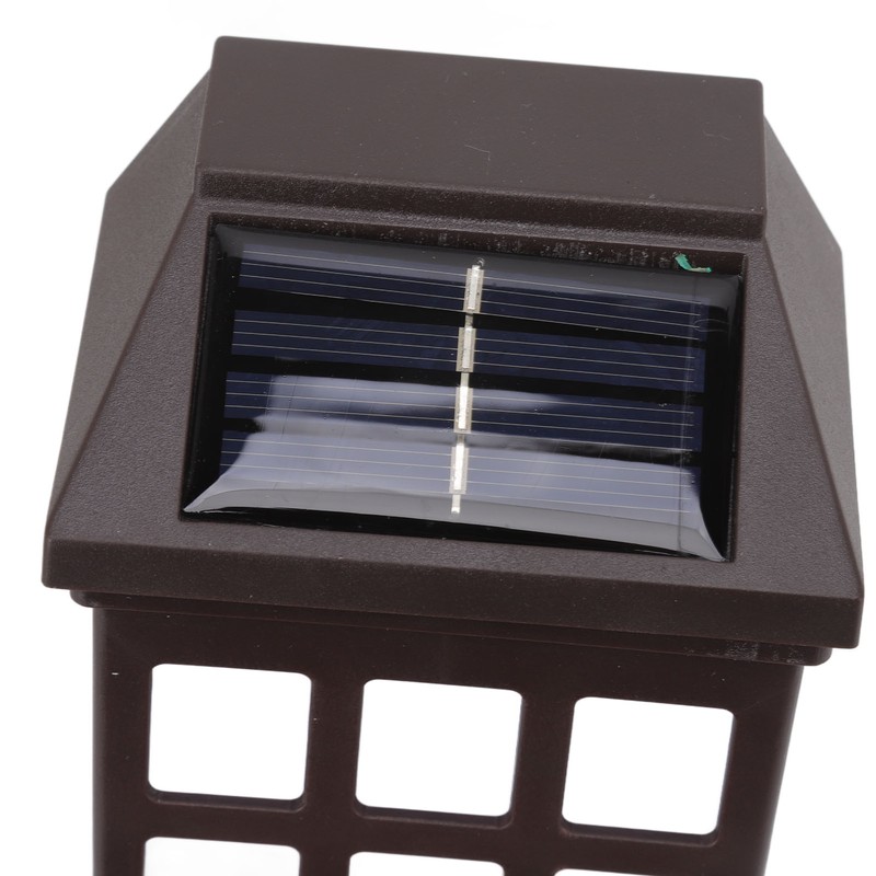 2 Sets Solar Wall Sconce LED White Light Intelligent Control