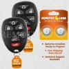 2x Llavero de control remoto de entrada sin llave para