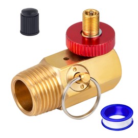 Breezliy Air Tank Manifold Tool with Fill Port, Performance Tool W10056 Air Tank Manifold ，Ball Valve and Relief Bypass 1/2" NPT Tank x 1/4" NPT Hose x 1/8" NPT Gauge，for Air Compressor Carry Tank