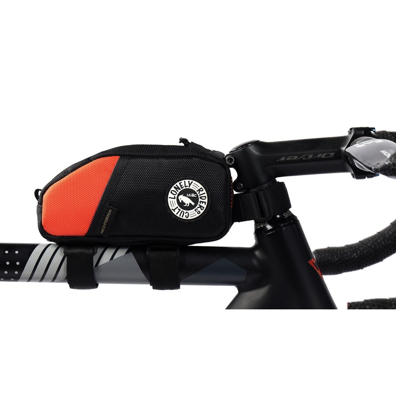 ULAC NOMADPAK: TREKKING 0.9L Top Tube Bag (Black-Orange)