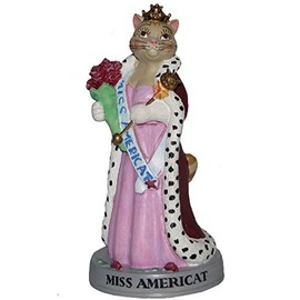 Ertl Collectible Cat Hall of Fame Miss Americat Figurine - 4" Tall