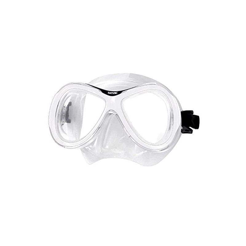 Seac Men's Capri MD Mask, Transparent/White, Regular fit