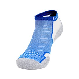 Thorlos Mens Experia Mini Crew Running Socks, White/Royal Blue, Medium US