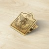 ANATTASOUL Brass Binder Clip Vintage Bee Wreath Paper Clamp for