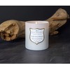 Manly Indulgence Warm Beachwood Scented Jar Candle, Medium, White