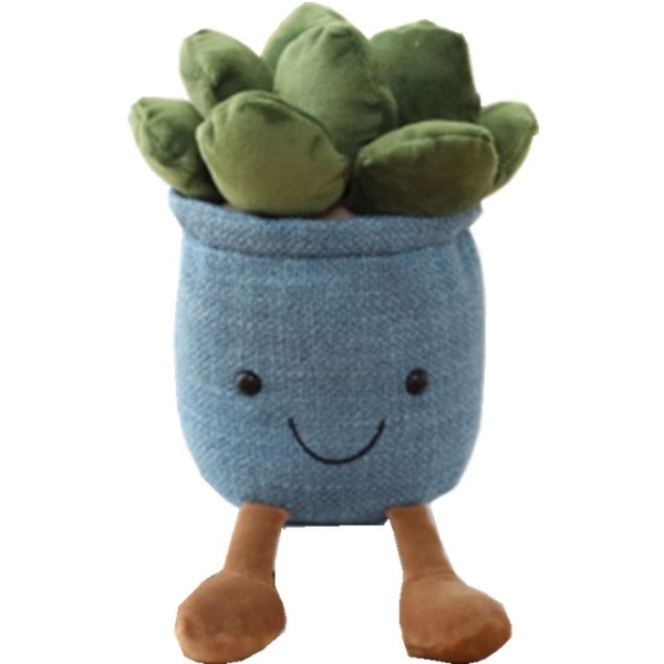 OUKEYI 9.8 inch Succulents Plush Toy, Flower Pot Stuffed Plushie