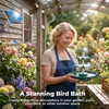 AISITIN 6.5W Solar Bird Bath Fountain, 3-Tiered Waterfall, DIY Detachable