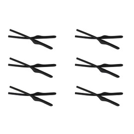 NicelyFit Replacement Temple Ear Socks for Oakley OX3122 OX3125 OX5089 Glass Frames (Black - 6 Pairs)