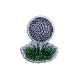LEMEPINZ Golf Ball Patch, Size 3" Iron Patch or Sew On Patches for Backpacks Jeans Hats Clothes, Golfer DIY Embroidered Patches, Applique Embroidery Patches, Sticker Patches, Gifts for Golf Lovers