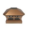 JAYXC HOME 4-Pack Solar Unique Charm Outdoor Post Cap LED