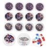 Healeved Star-Shaped Nail Art Sequins for Manicure Lightweight Nail Accessories