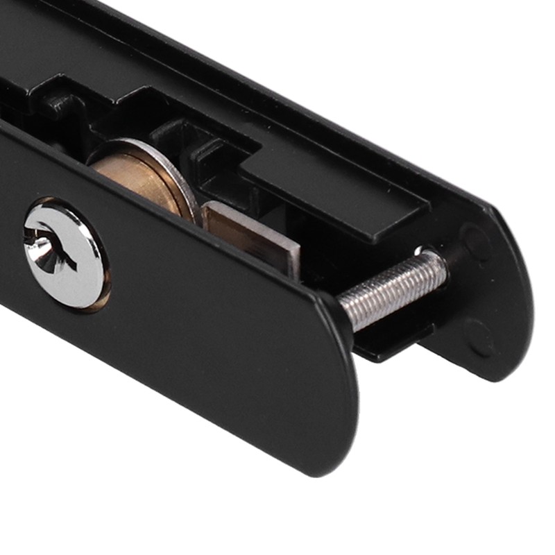 Sliding Door Lock Black Copper Zinc Alloy Lock Furniture Hardware