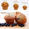 Walfos Silicone Texas Muffin Pan - 6 Cup Jumbo Silicone