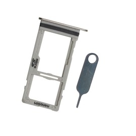 Micro SD Sim Card Tray Assembly Replacement for LG V60 ThinQ 5G V600 (Silver)