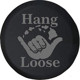 Spare Tire Cover Hang Loose Hawaiian Island Surfing Riding Waves (Fits: SUVs Camper Accessories RV Accessories Size 32 Inch
