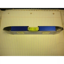 WESTWARD 4MRX2 9" MAGNETIC ALUMINUM TORPEDO LEVEL