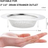 LASSHSWA Kitchen Sink Drain Strainer (2 Pack) with Large Wide