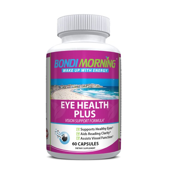 Bondi Morning Eye Health Plus, Eye Health Vitamins, Naturally Formulated Vision Care Products for Healthy Eye Functions, 60 Capsules