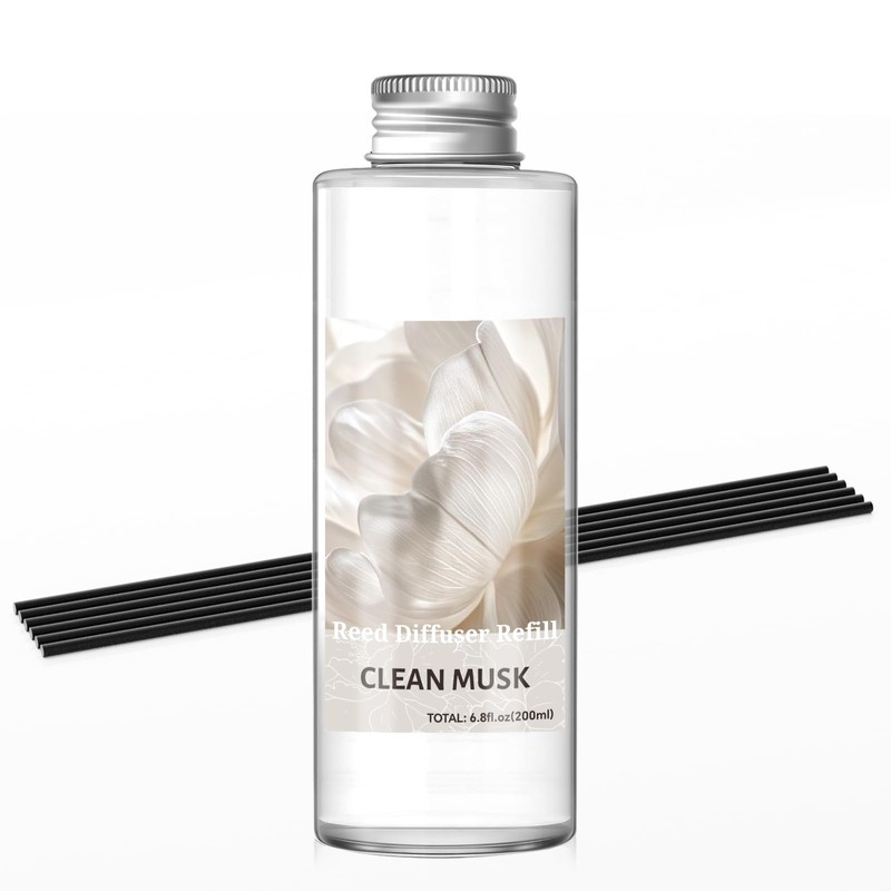 SCENTORINI Reed Diffuser Oil Refill, Clean Musk Diffuser Oil 6.76