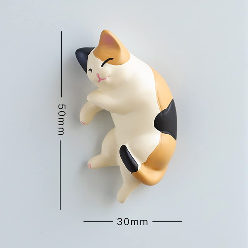 Cute 6 Pack Fun Cat Refrigerator Magnets Office Magnet Cute